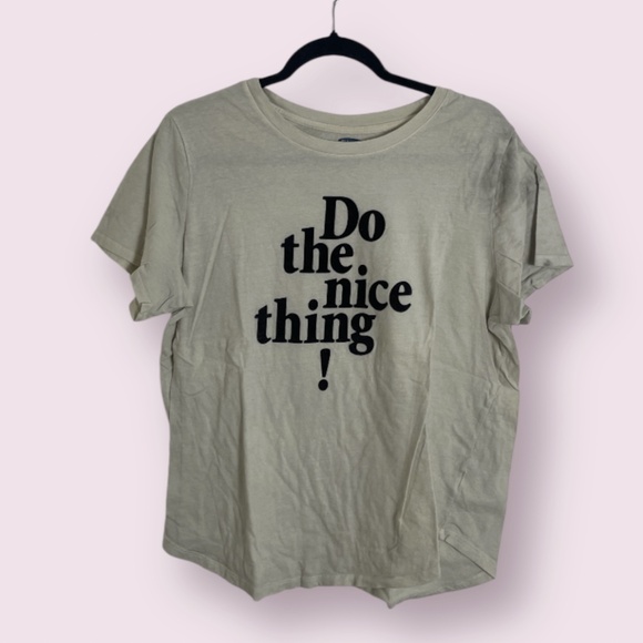 Do The Nice Thing Sweet Hipster Hippie Art Artsy Chic Girly Tee Hip Blouse Top - Picture 1 of 5